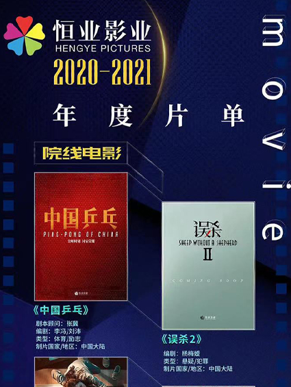 疫情下的恒業(yè)逆流而上，2020-2021年度片單公布！